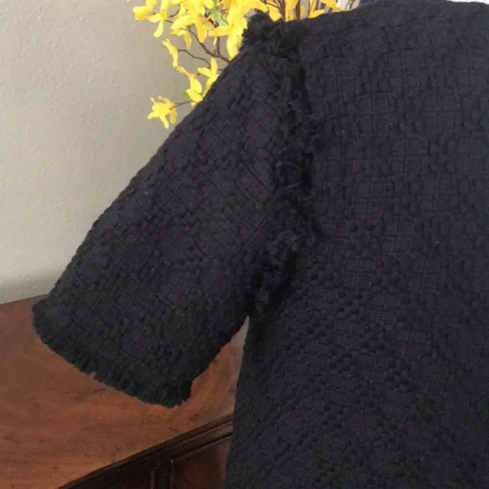 J.O.A. Los Angeles Tweed Lace-Front LBD Size XS - Picture 6 of 8